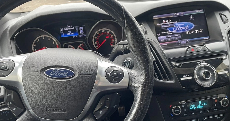 Ford Focus cena 52900 przebieg: 116715, rok produkcji 2013 z Łódź małe 121